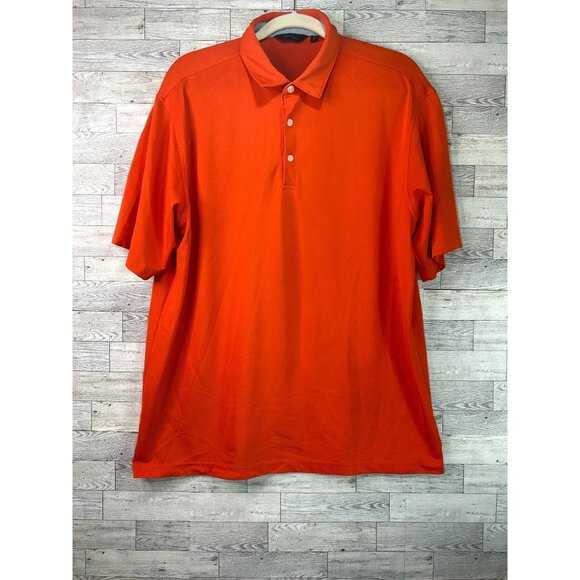 Walter Hagen Orange Golf Polo Shirt Preppy size Large - Picture 1 of 10